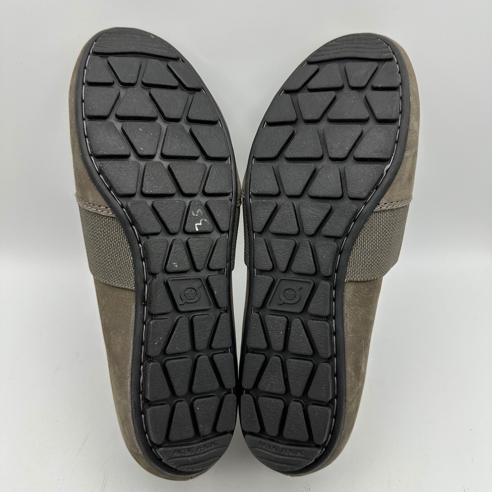 Born‎ Slip On Loafers Womens 9M Taupe Leather Fabric CQH18 F36742 Comfort Flats - Picture 7 of 8